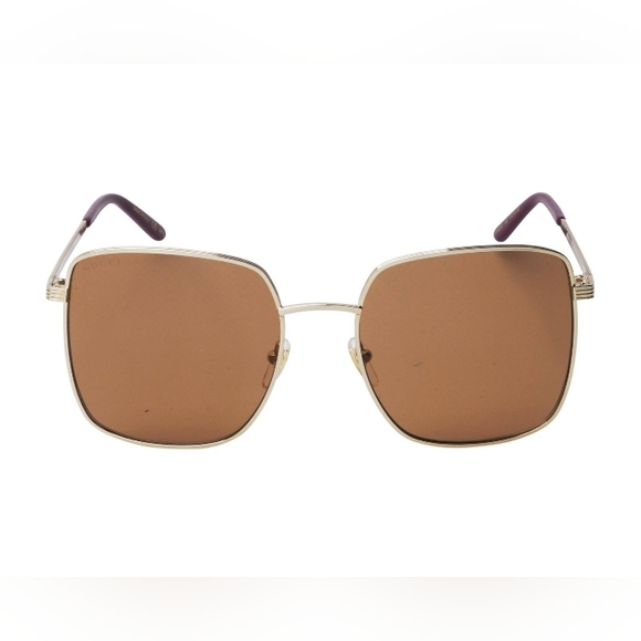 NEW GUCCI SQUARE SUNGLASSES GG0802S 002 GUCCI UNISEX EYEWEAR - Picture 6 of 11